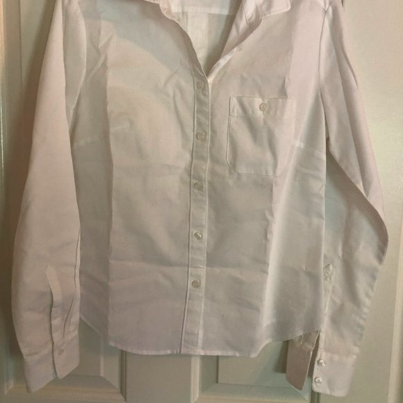 Penguin brand white button down shirt Sz Small - Picture 2 of 7